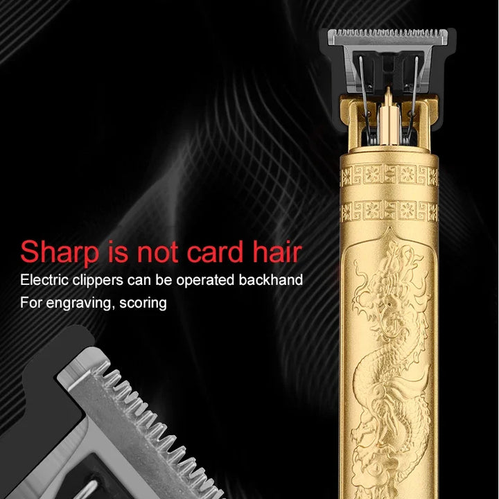 2024 New Vintage T9 Hair Cutting Machine Men's Electric Shaver Rechargeable Hair Trimmer Beard Clipper Barber Hair Cut Hot Sale