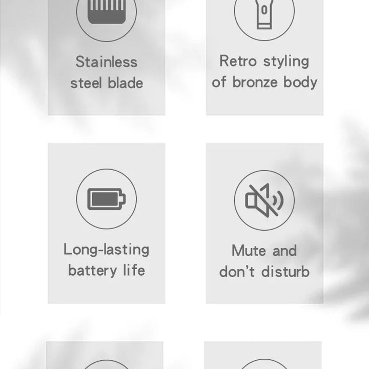 2024 New Vintage T9 Hair Cutting Machine Men's Electric Shaver Rechargeable Hair Trimmer Beard Clipper Barber Hair Cut Hot Sale